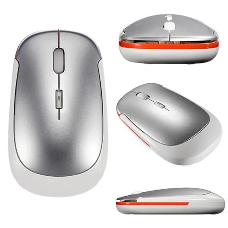 Laptop wireless mouse FLIPSTYLEZLLC silver with orange trim on Tampa Home & Garden Store
