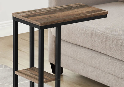 C Shaped Accent Table with Contemporary Design