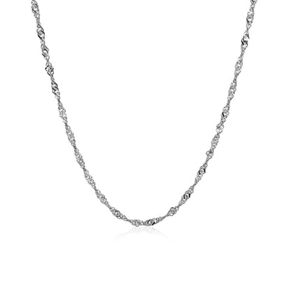 14k white gold Singapore chain necklace 1.7mm, brand Bids.com on Tampa Home & Garden Store