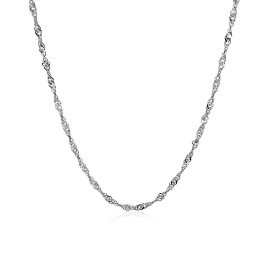 14k white gold Singapore chain necklace 1.7mm, brand Bids.com on Tampa Home & Garden Store
