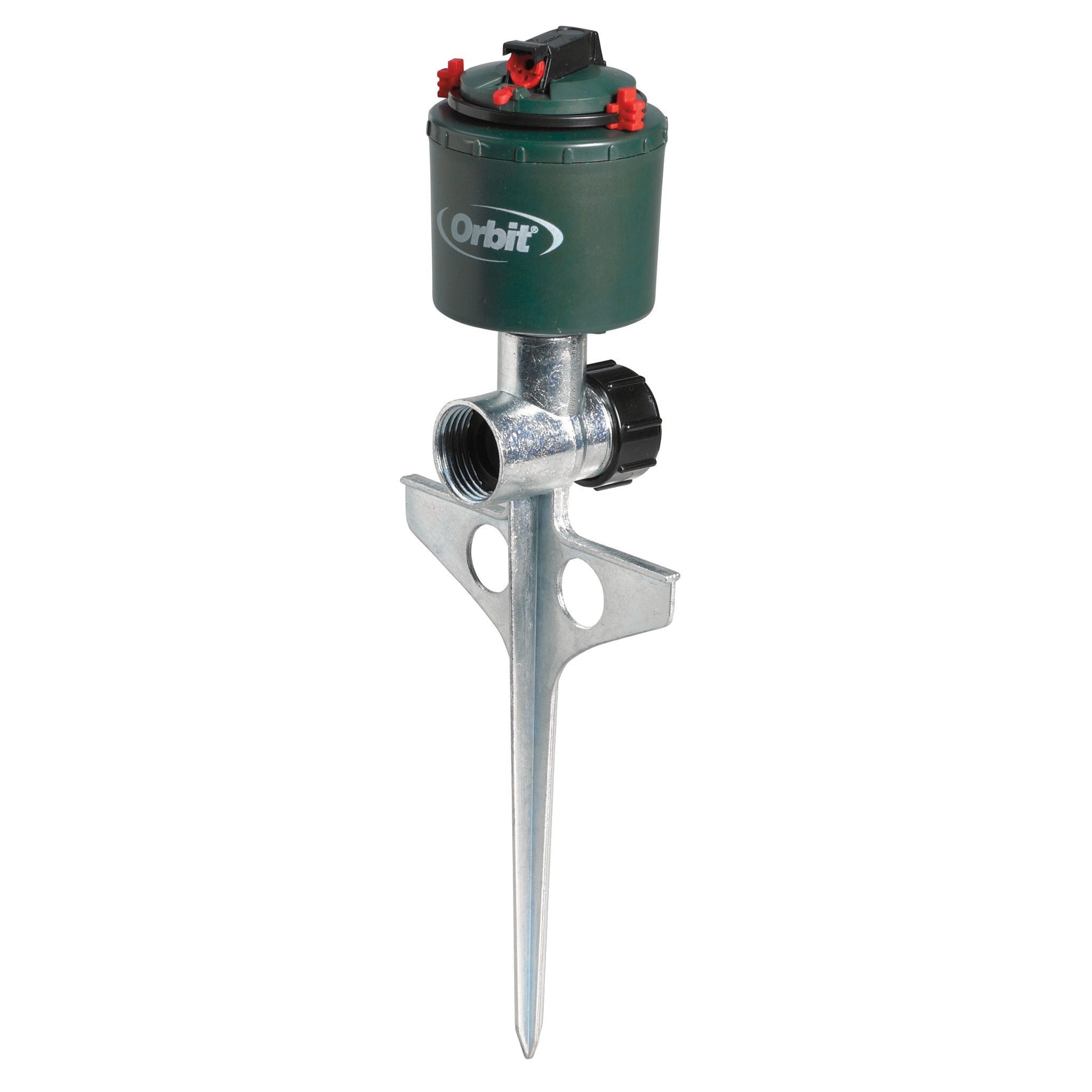 Hose End Orbit Compact Gear-Drive Sprinkler on Metal T Spike on Tampa Home & Garden Store