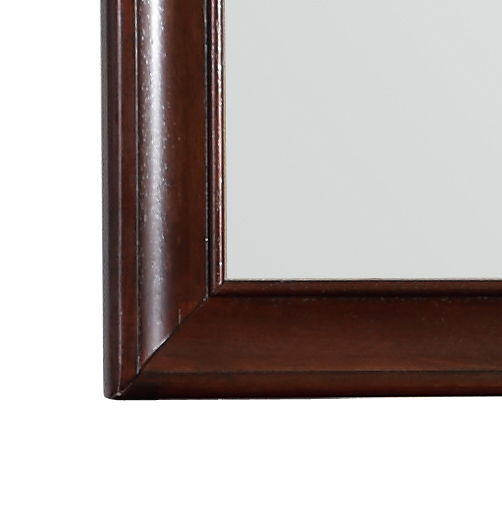 LaVita Mirror with Contemporary Dark Brown Wood Frame by HouseOfZazla on Tampa Home & Garden Store