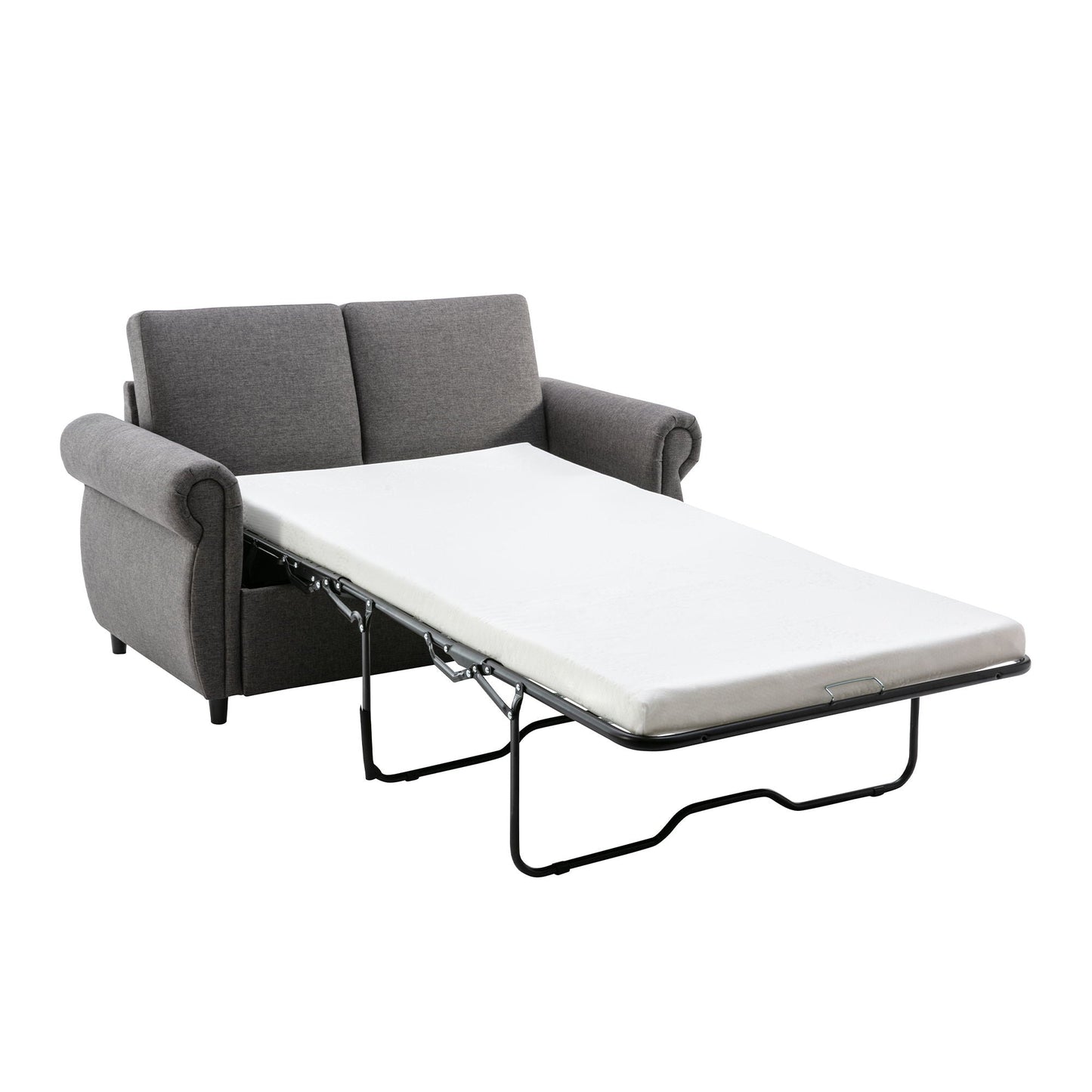 Pull Out Sofa Bed With Twin Memory Foam Mattress