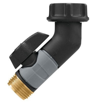 Pro Flo Metal Gooseneck Hose End with Shut-off, Orbit Irrigation, brass threaded outlet on Tampa Home & Garden Store