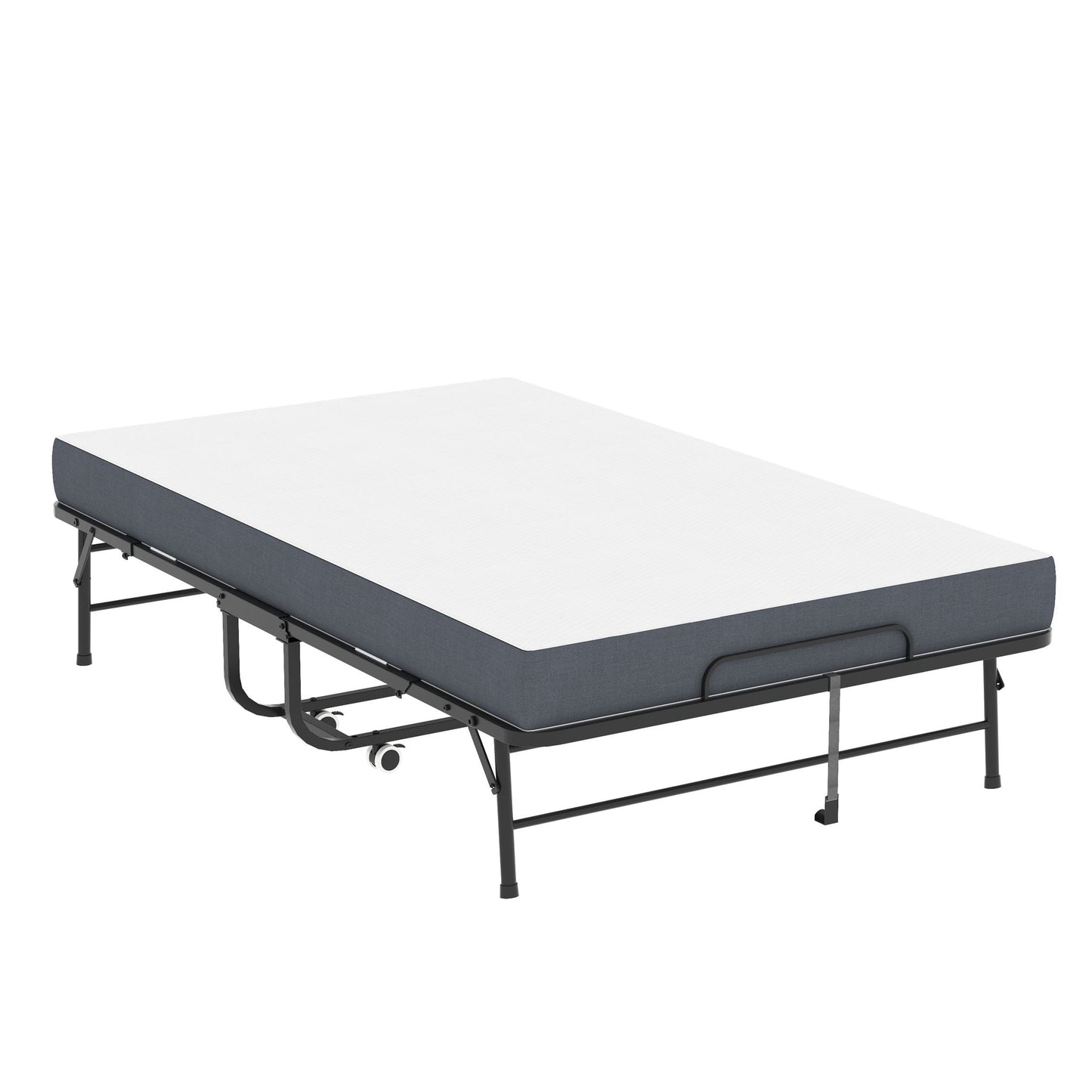 Wide Folding Rollaway Bed and Memory Foam