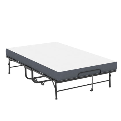 Wide Folding Rollaway Bed and Memory Foam