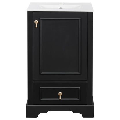 Bathroom Vanity With Sink, Soft Close Door, Shelf
