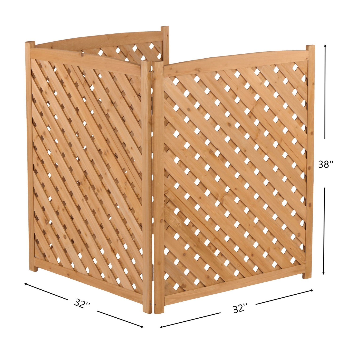 Outdoor 3 Panel Air Conditioner Screen For Patios