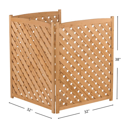 Outdoor 3 Panel Air Conditioner Screen For Patios