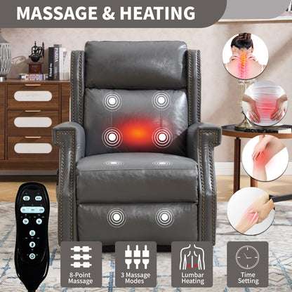 Manual Recliner With Vibrations and Heat