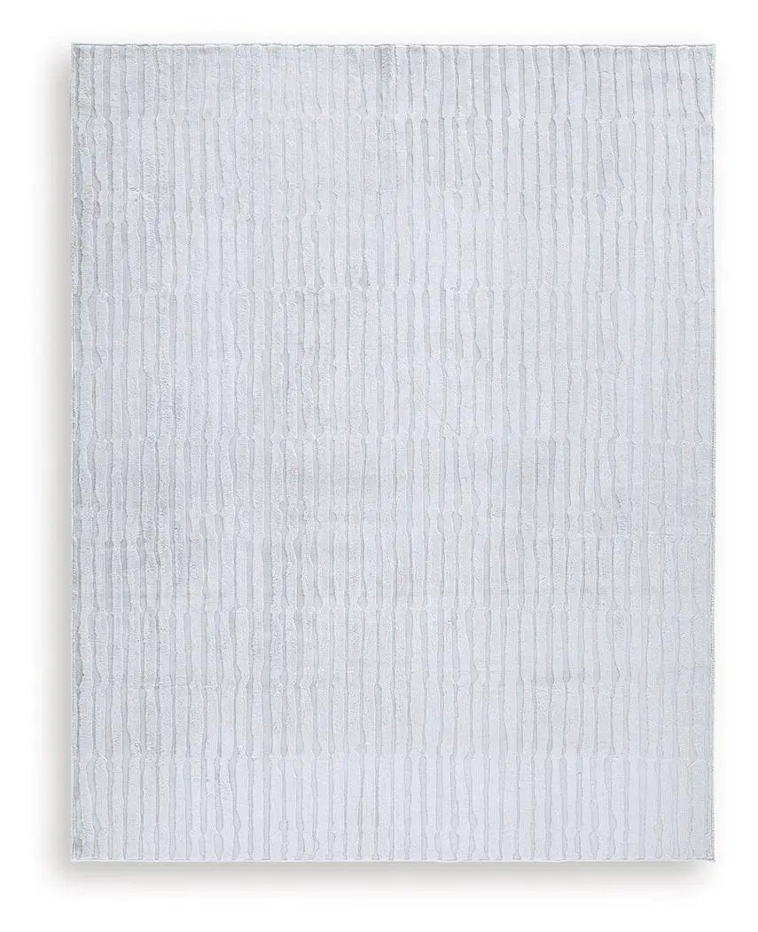 Worthley Washable Rug in Gray 8 by 10 Feet