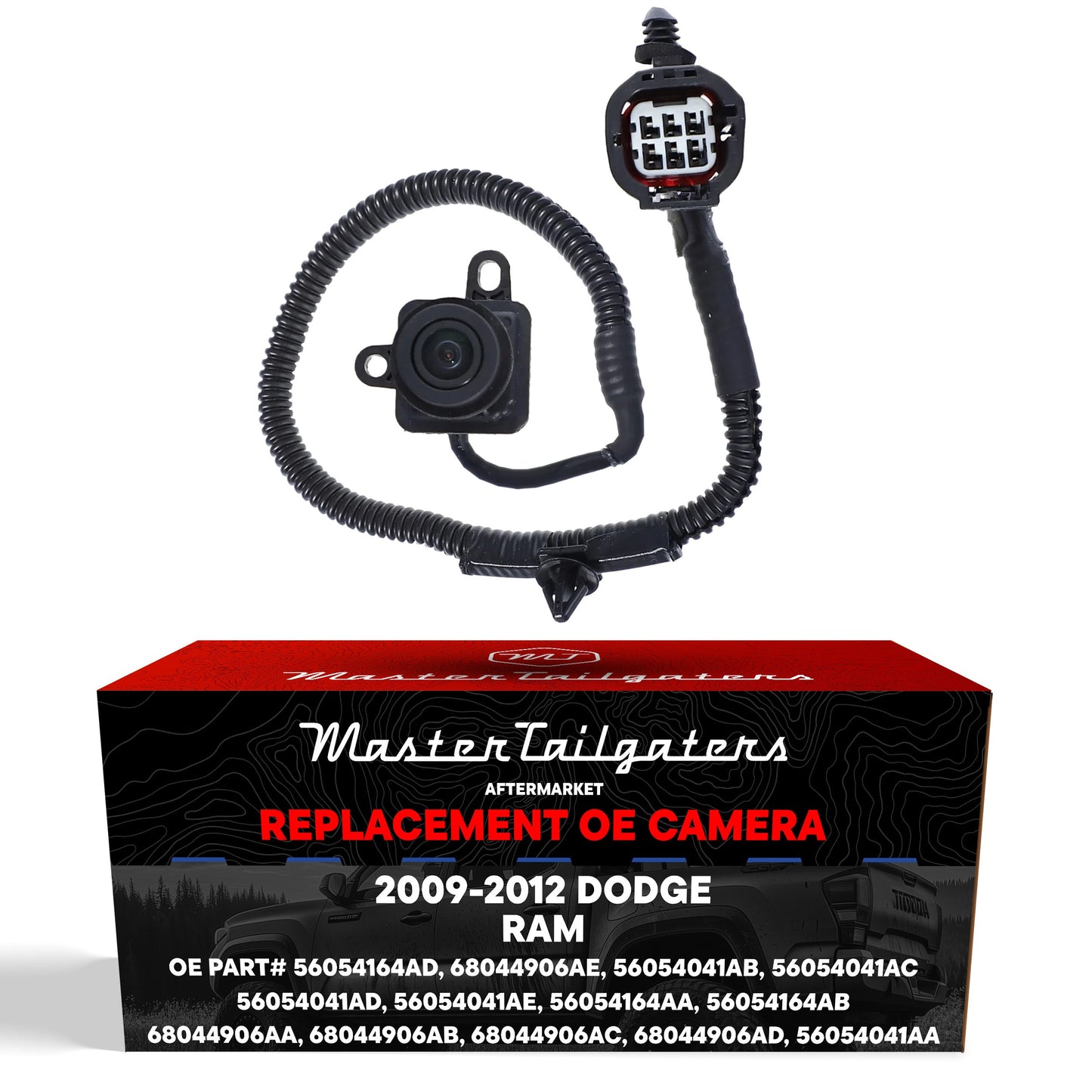 Dodge Ram 2009-2012 OEM backup camera by Master Tailgaters with multi-pin connector on Tampa Home & Garden Store