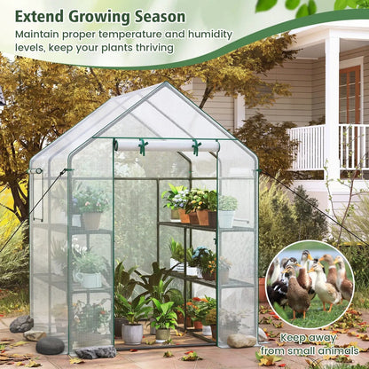 Walk-In Greenhouse with Observation Windows