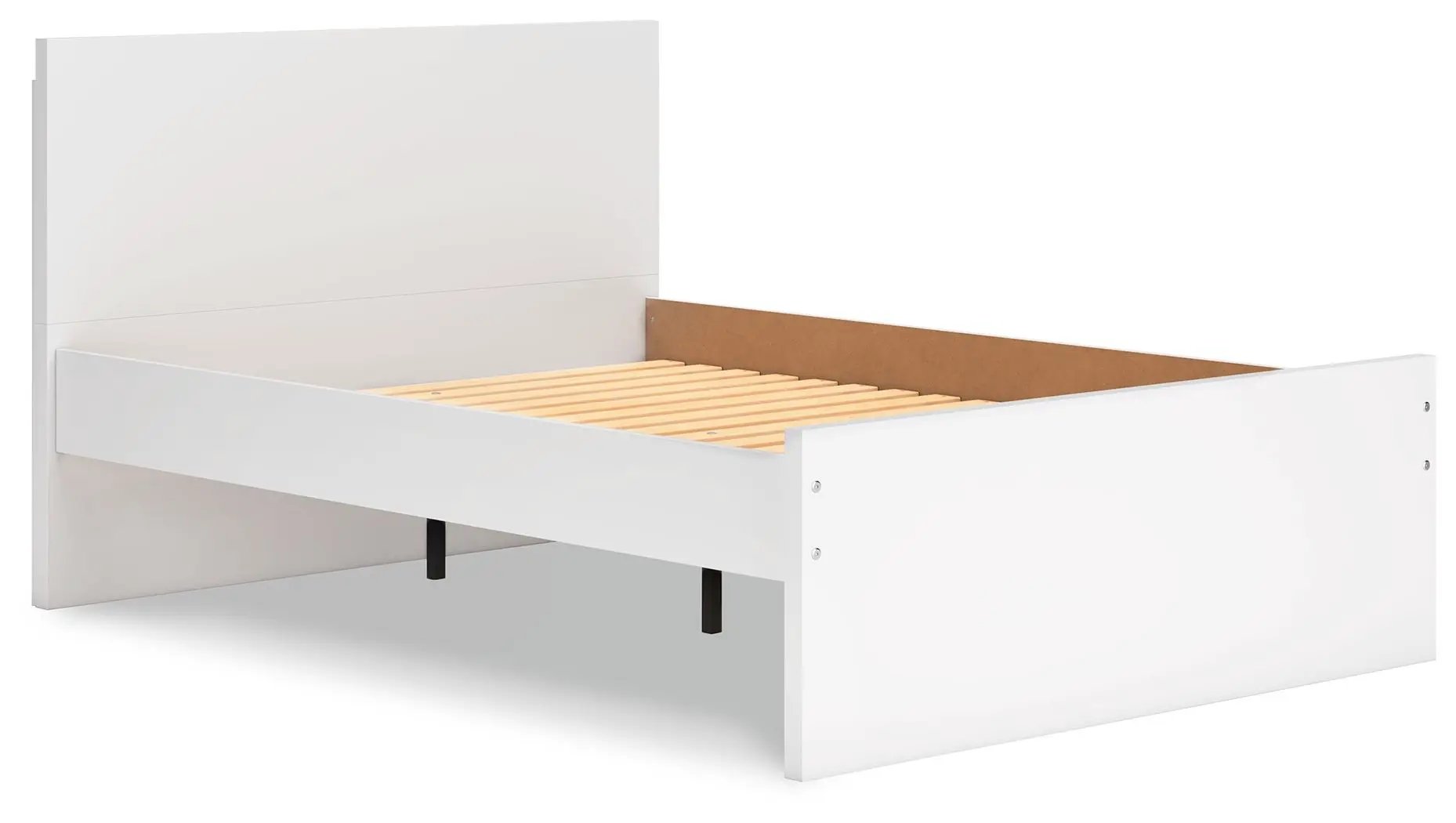 Onita panel platform bed white finish with slatted base by Unique Piece Furniture on Tampa Home & Garden Store