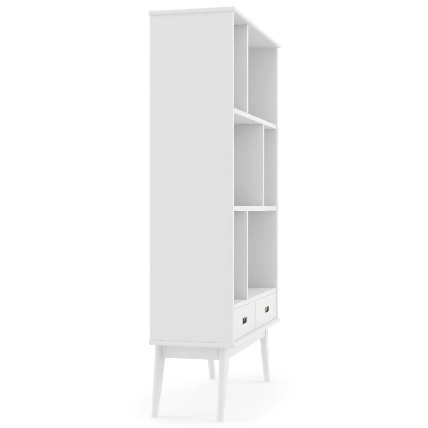 Draper Mid Century Wide Bookcase and Storage Unit