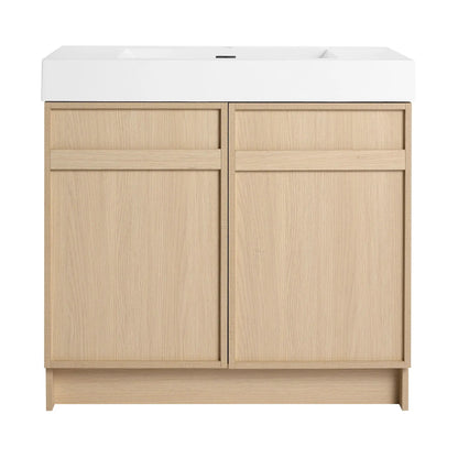 Freestanding Bathroom Vanity with Resin Sink