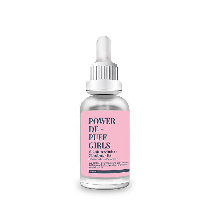 Beauty Care Bag SHE VEC Power De-puff Girls eye area moisturizer in pink-label dropper bottle on Tampa Home & Garden Store