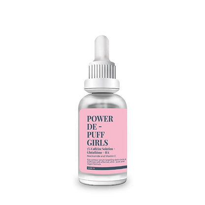 Beauty Care Bag SHE VEC Power De-puff Girls eye area moisturizer in pink-label dropper bottle on Tampa Home & Garden Store