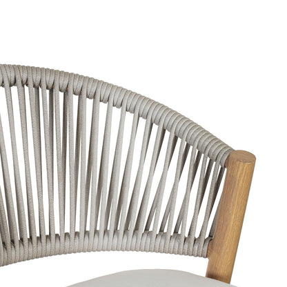 Outdoor Bar Stools With Scallop Cushion And Frame