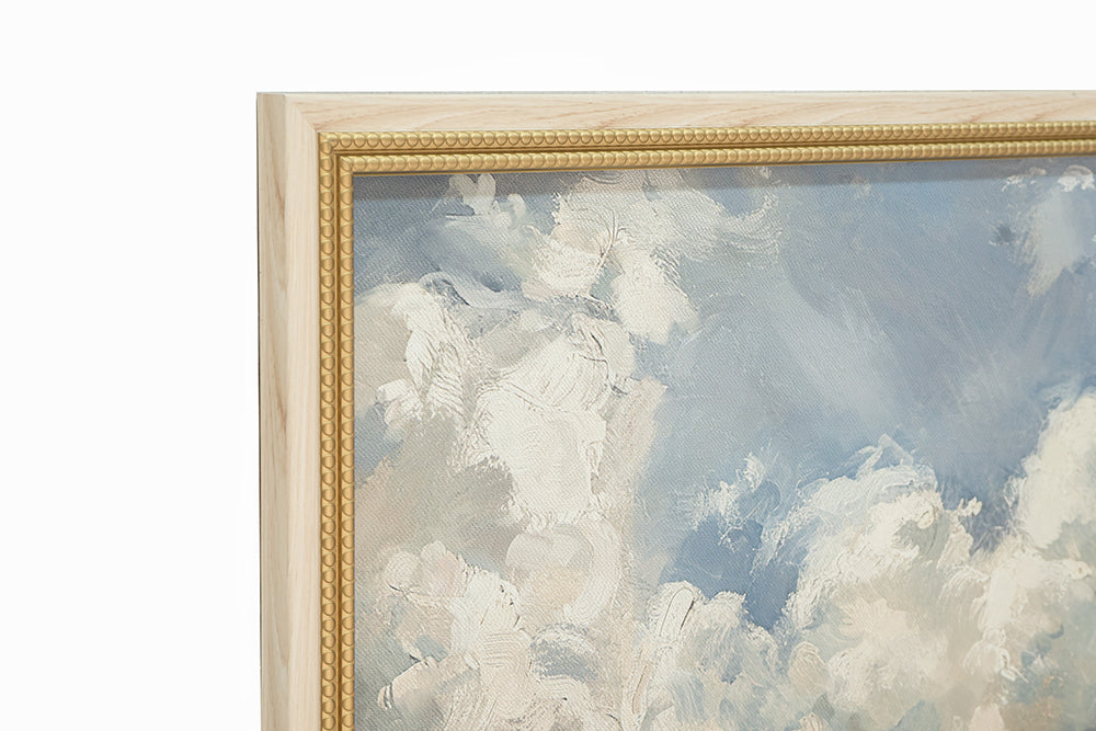 Countryside canvas wall art by HouseOfZazla with soft multicolor details in wood frame on Tampa Home & Garden Store