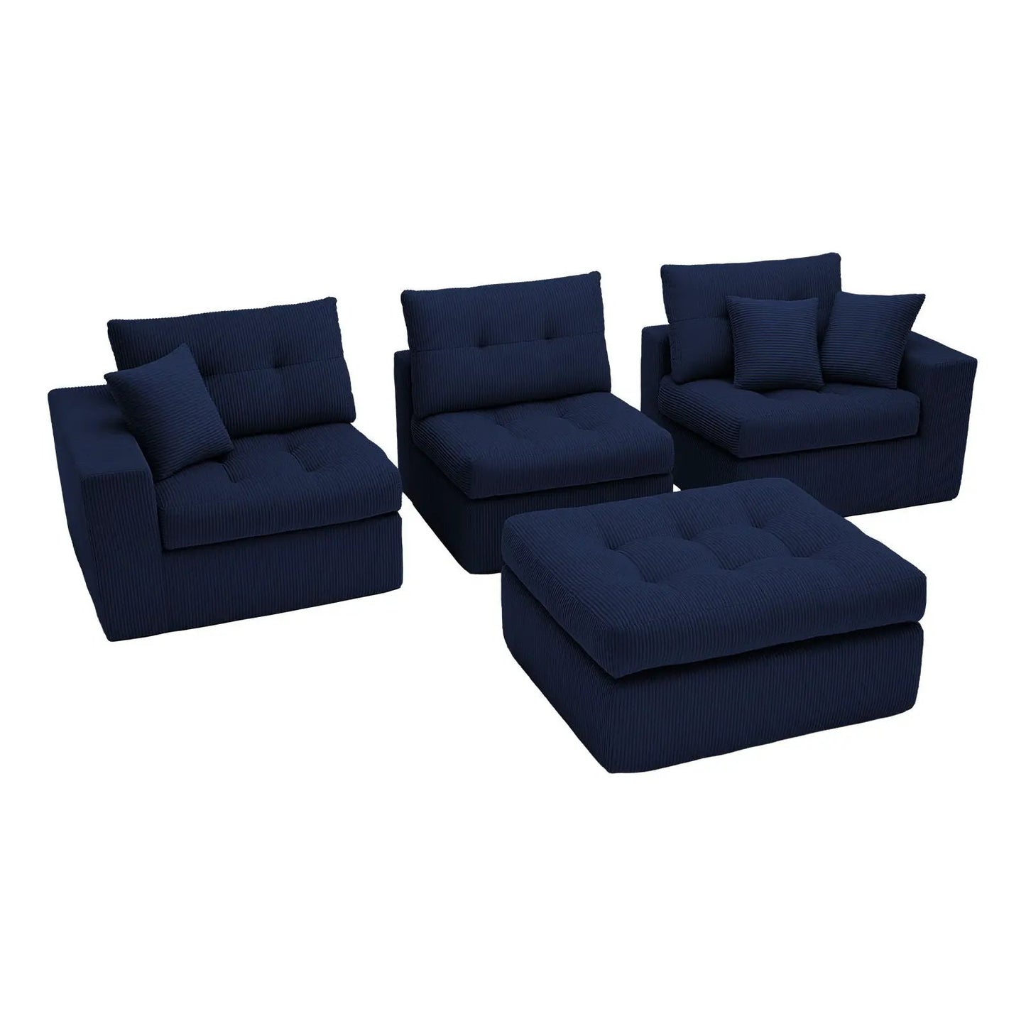 Corner Chaise L-Shaped Sectional Sofa Bed