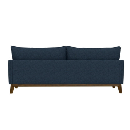 Wide Blue And Supportive Mid Century Sofa