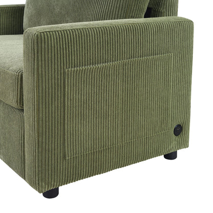 Foldable Sleeper Sofa with USB Ports and Storage