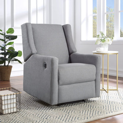 Pronto power recliner in gray fabric with side control, modern living room setup on Tampa Home & Garden Store
