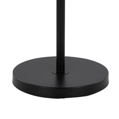 Tier - Contemporary Floor Lamp black metal base with slender pole and round pedestal on Tampa Home & Garden Store