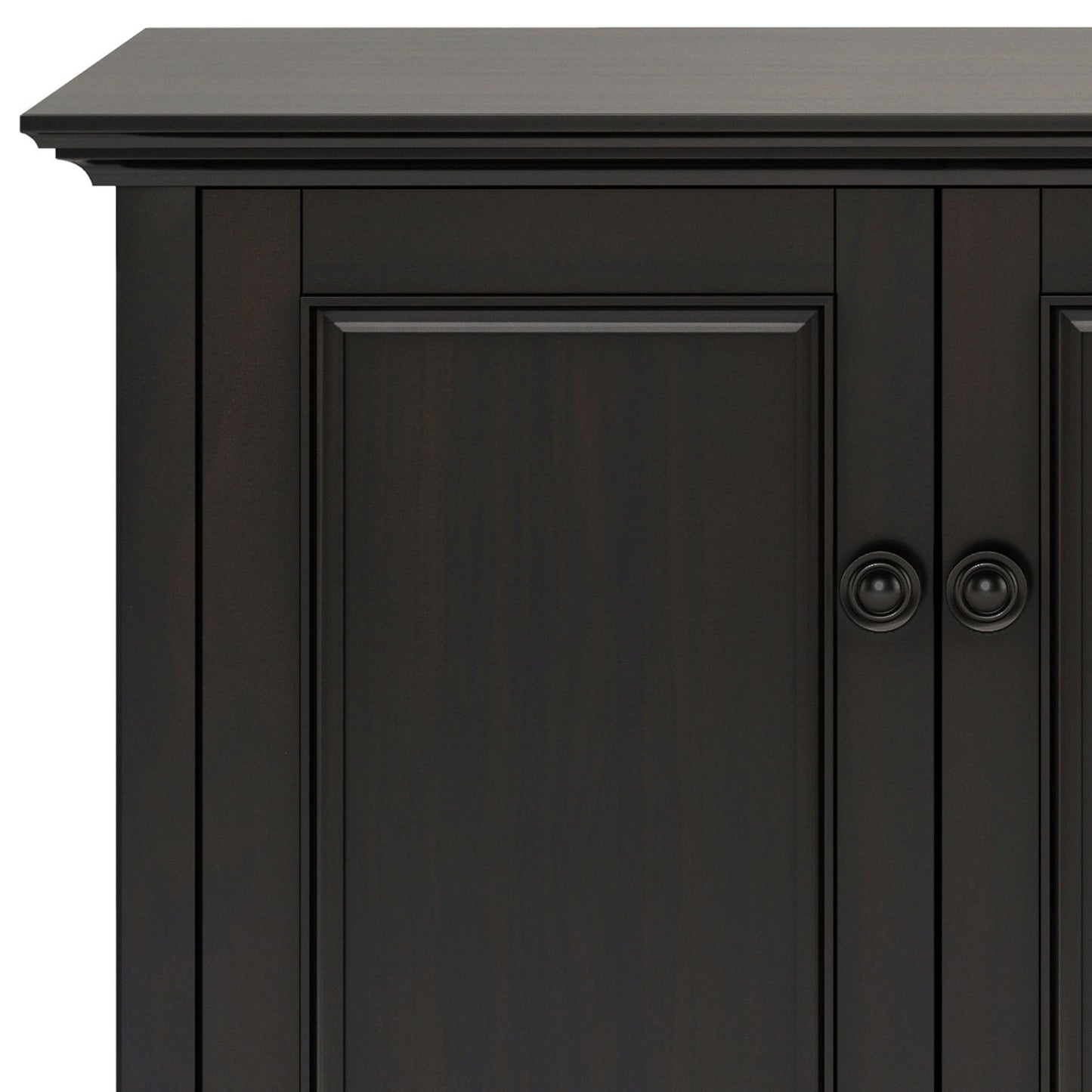 Amherst 4-door storage cabinet in dark espresso with paneled doors by HouseOfZazla on Tampa Home & Garden Store