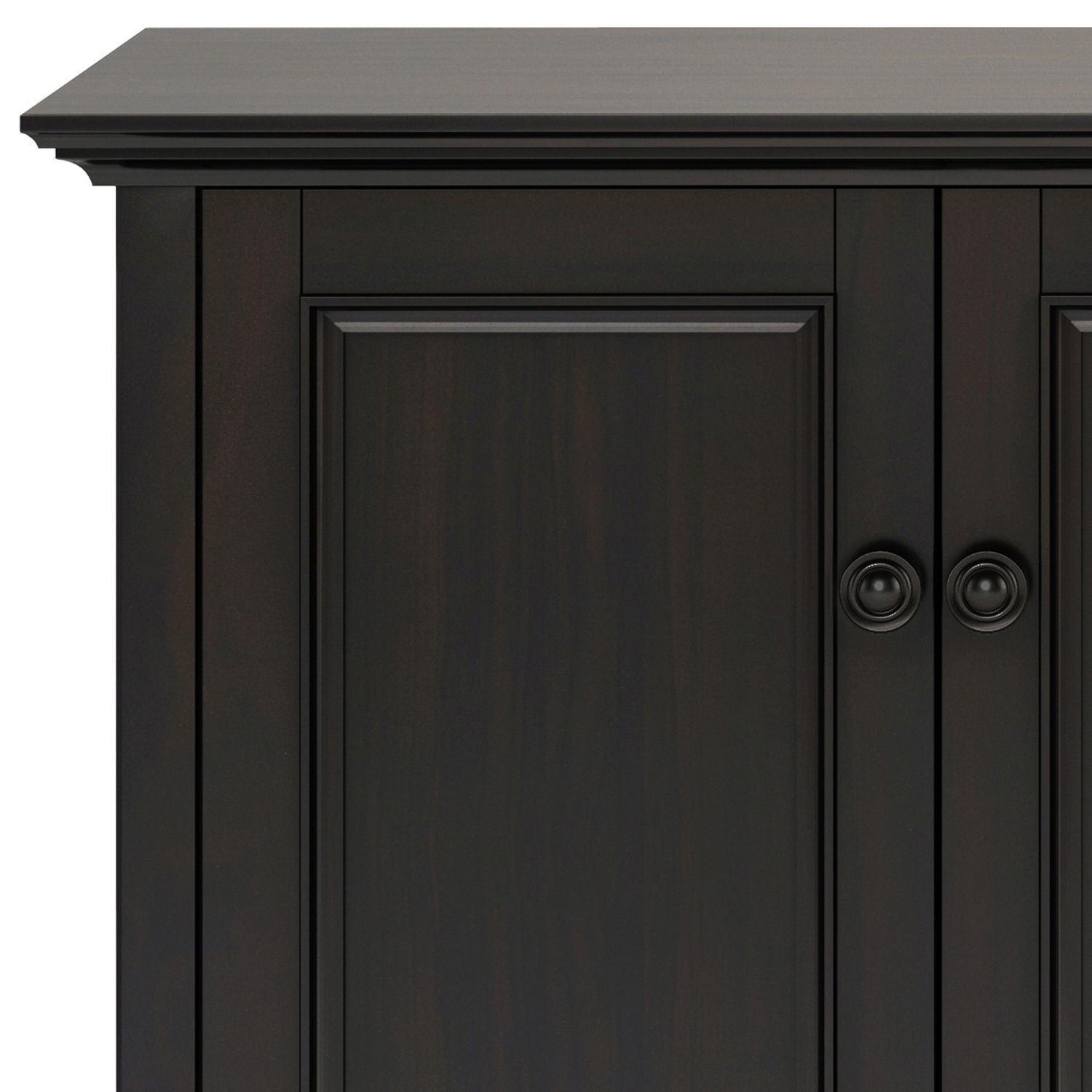 Amherst 4-door storage cabinet in dark espresso with paneled doors by HouseOfZazla on Tampa Home & Garden Store