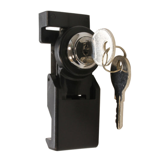 Cam Lock with Keys for Irrigation Controller in black housing chrome lock Orbit Irrigation on Tampa Home & Garden Store