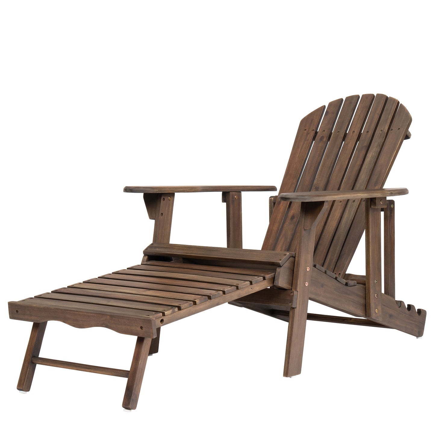 Malibu Adirondack Chair by HouseOfZazla, brown wood outdoor furniture on Tampa Home & Garden Store