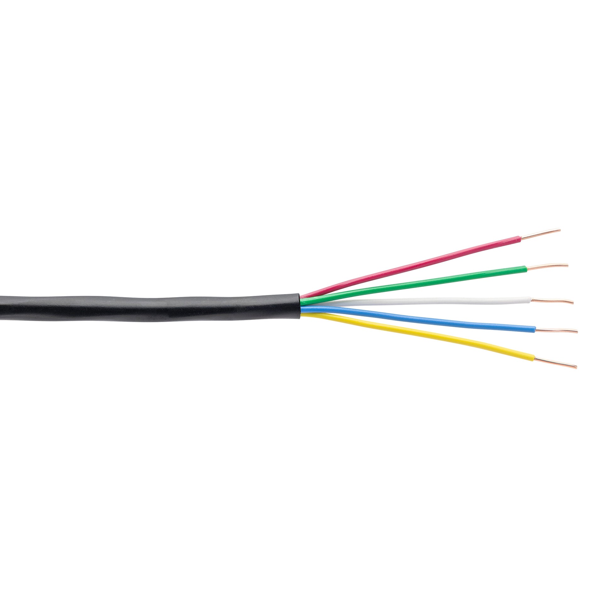 Orbit Irrigation 5-strand underground sprinkler wire with red green blue yellow in black jacket on Tampa Home & Garden Store