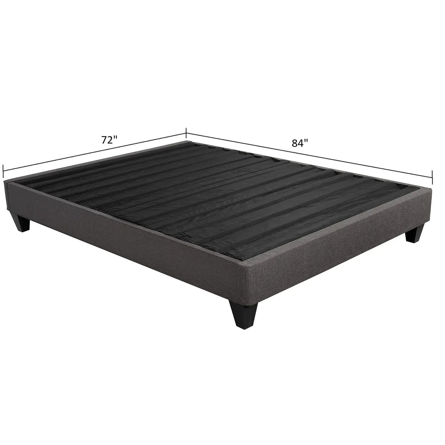 Upholstered Platform Bed Base Mattress Foundation