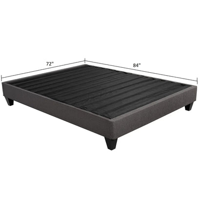 Upholstered Platform Bed Base Mattress Foundation