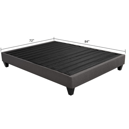 Modern Upholstered Platform Bed Base Foundation