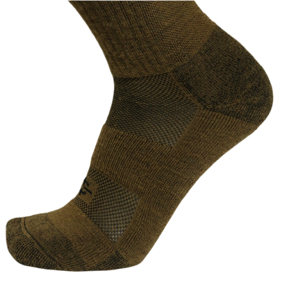Wool BEAST OTC over-the-calf socks in olive-brown camo by Covert Threads military knee socks on Tampa Home & Garden Store