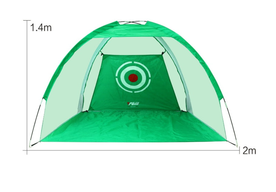 My Store golf practice net tent with green mesh hitting cage, 1.4m tall by 2m wide training on Tampa Home & Garden Store