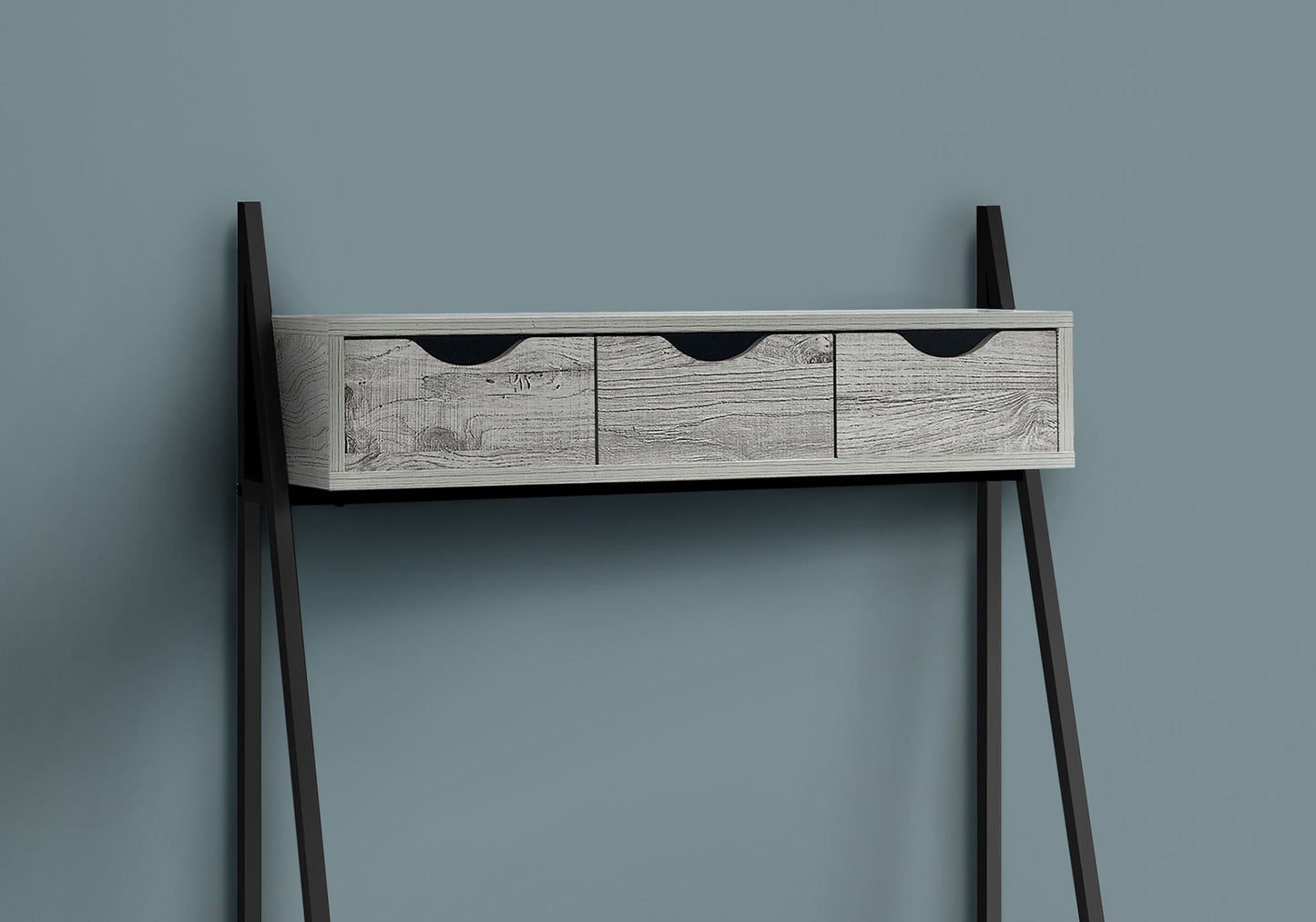Computer desk by Unique Piece Furniture with 3 storage drawers and black angled legs on Tampa Home & Garden Store