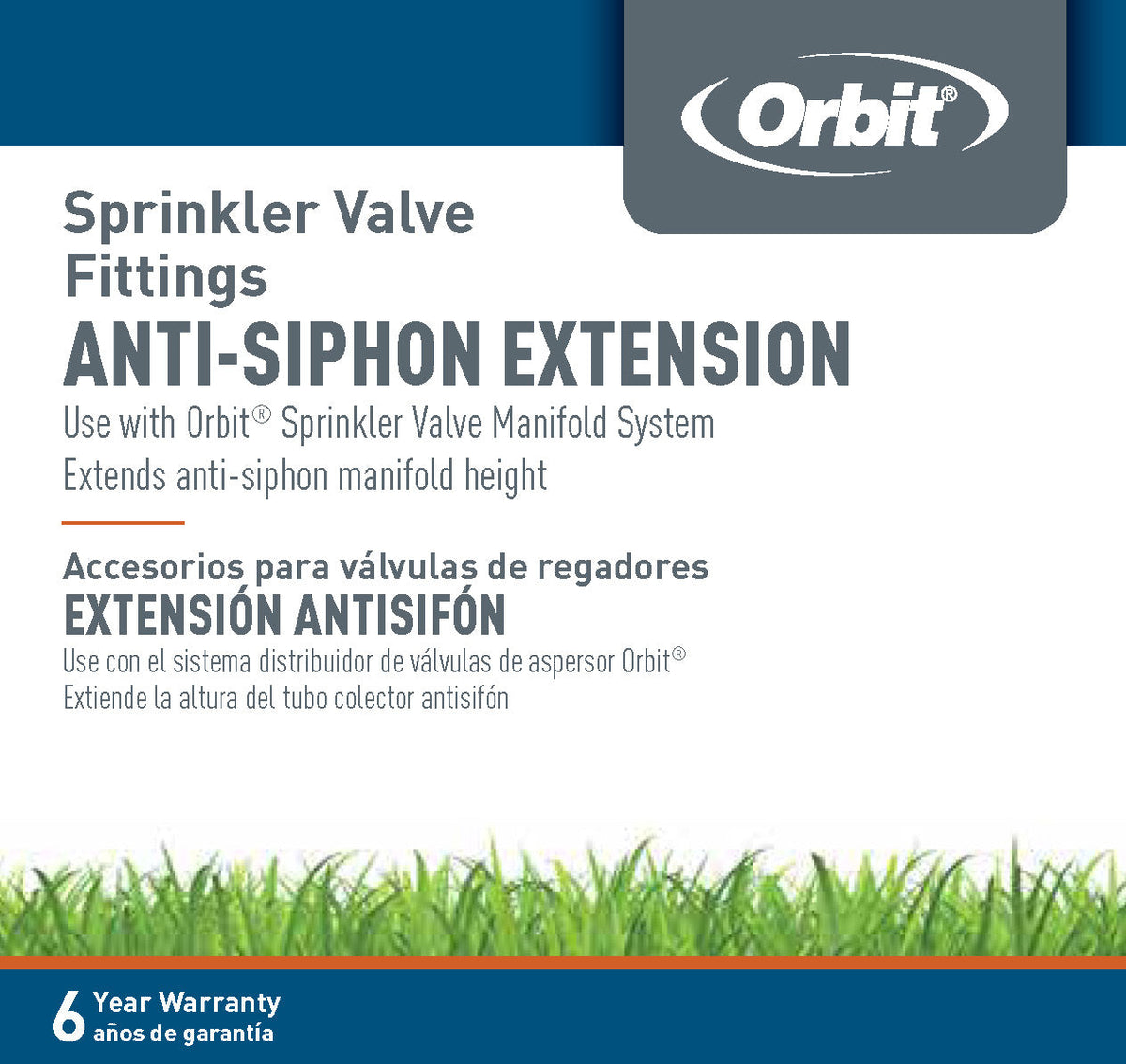Anti-Siphon Nipple Valve System 57192 Orbit Irrigation sprinkler fittings pipe connectors on Tampa Home & Garden Store