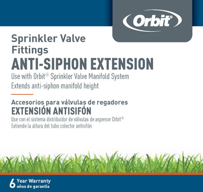 Anti-Siphon Nipple Valve System 57192 Orbit Irrigation sprinkler fittings pipe connectors on Tampa Home & Garden Store