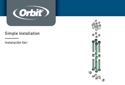 Anti Siphon Nipple for Valve System 57192 by Orbit Irrigation with exploded sprinkler valve unit on Tampa Home & Garden Store