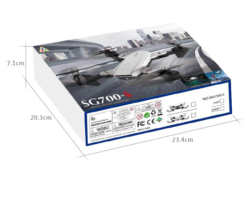 Quadrocopter with dual cameras, white drone with black props, Sell My Stuff Toy Gliders box on Tampa Home & Garden Store
