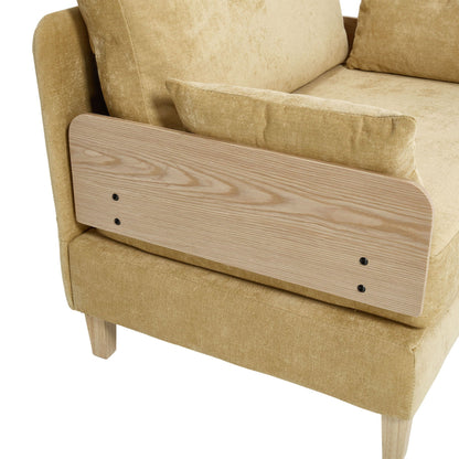 Mid Century Modern 3 Pillow Foldable Sofa Bed