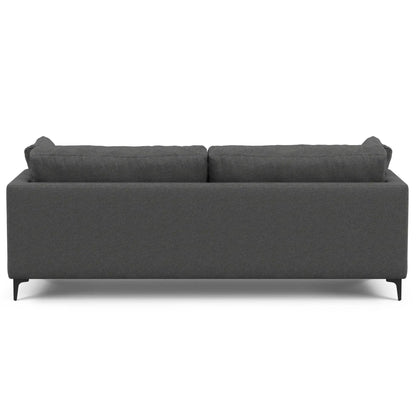 Ava Mid Century Sofa with Ottoman Set in Fabric