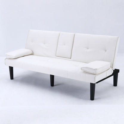 Compact Foldable Sofa Bed and Cup Holder