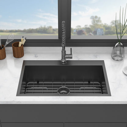 Modern Drop In Kitchen Sink 16 Gauge Steel