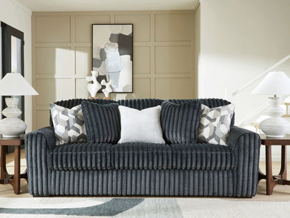 Midnight Madness Corduroy Sofa for Cozy Comfort