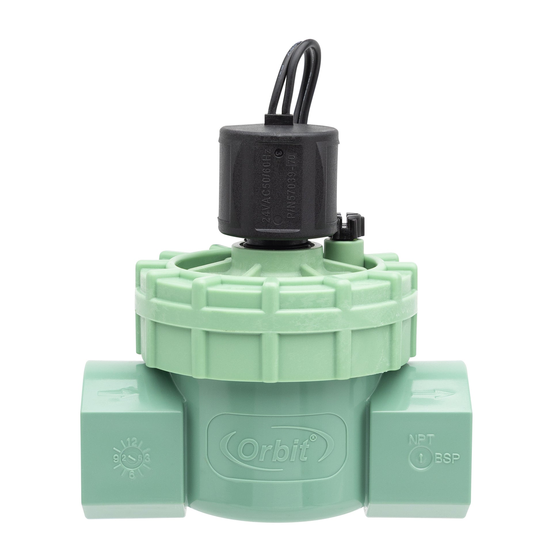 Orbit 3/4 in FPT Auto Inline Jar Top Valve underground irrigation black cap green body on Tampa Home & Garden Store